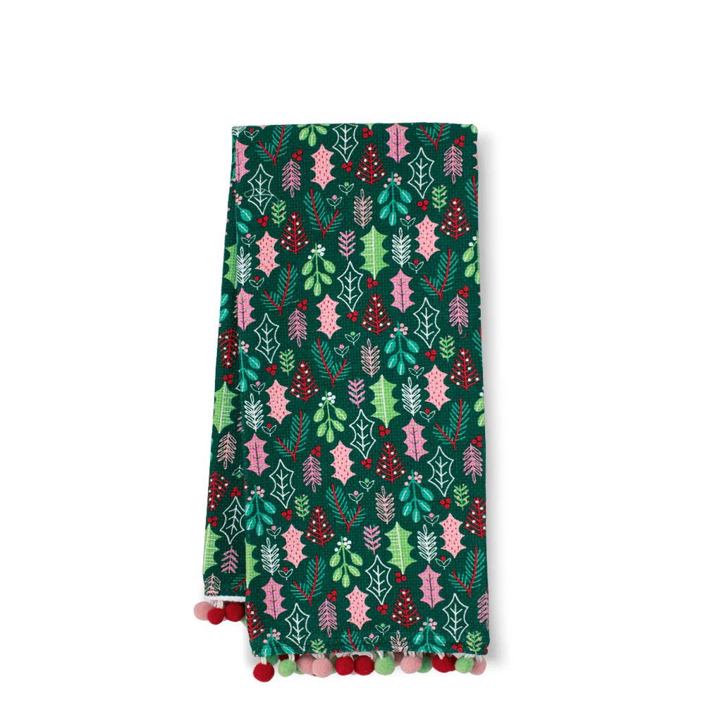 Tea Towel Merry Mistletoe