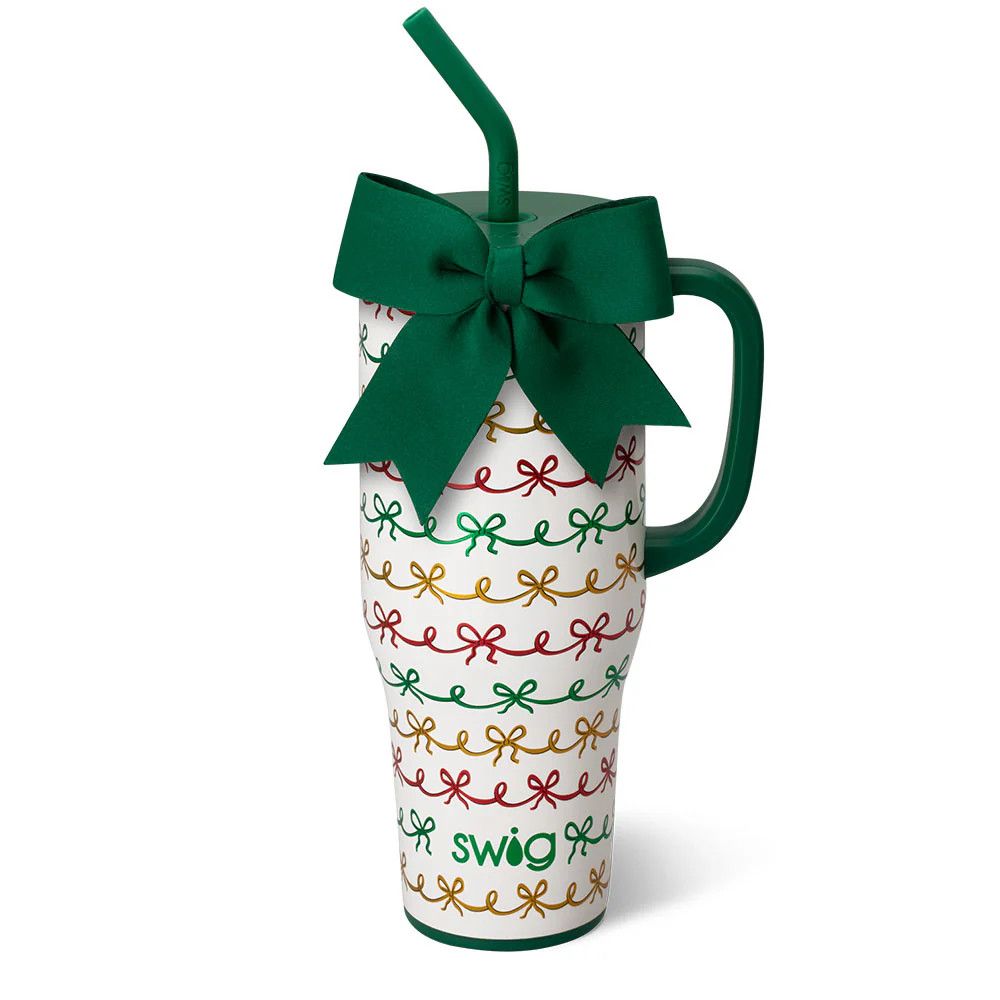 Mega Mug 40 oz Christmas Bows