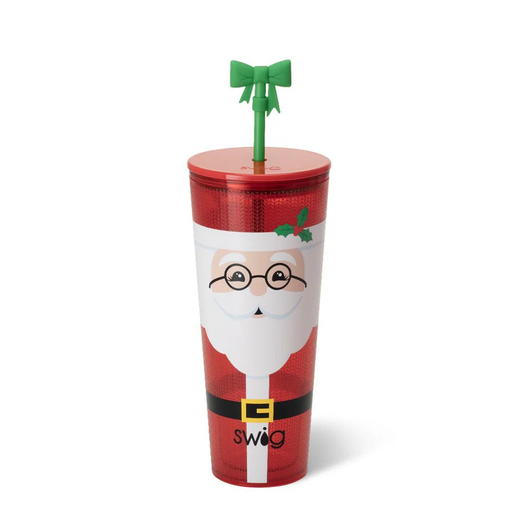 Plastic Tumbler 24oz Mr. Claus