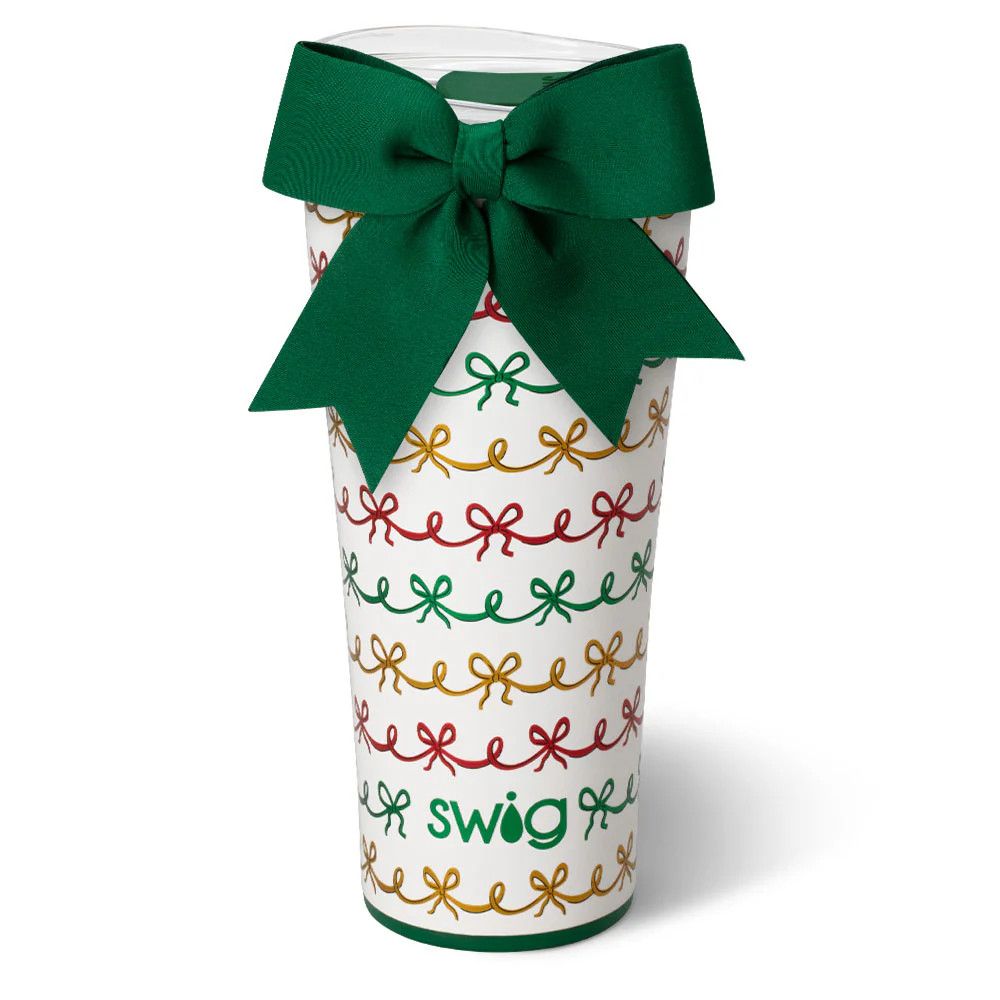 Tumbler 32 oz Christmas Bows
