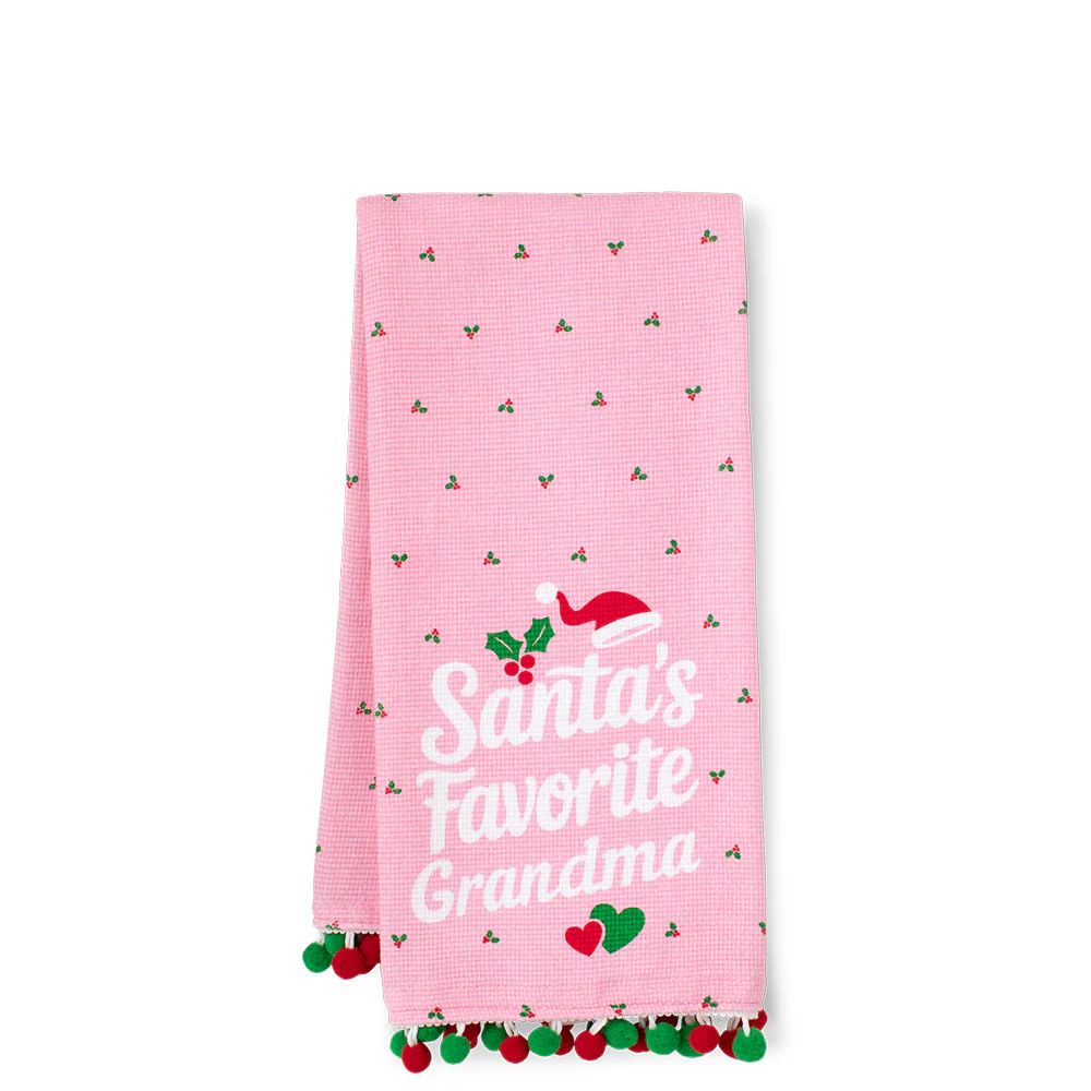 Tea Towel Santa&#39;s Favorite Grandma