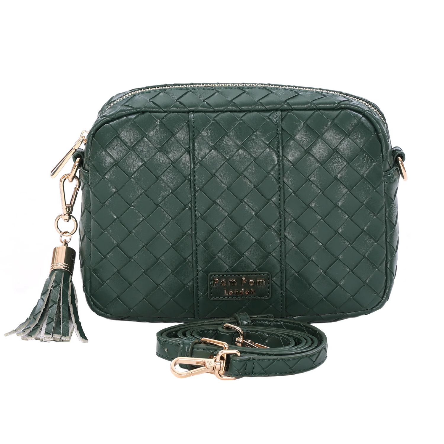 Pom Pom City Bag Lattice Green