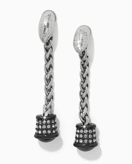 Meridian Ventus Black Post Drop Earrings