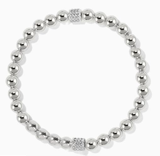 Meridian Petite Silver Stretch Bracelet