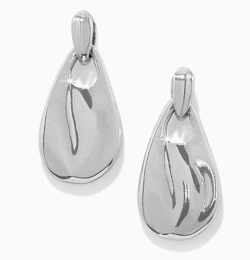 Cascade Drop Petite Post Drop Earrings Silver