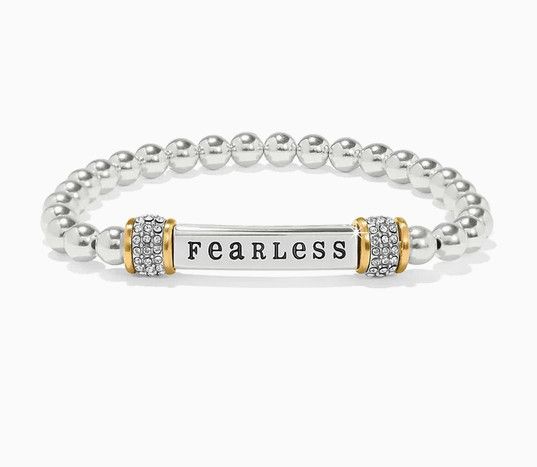 Meridian Fearless Two Tone Stretch Bracelet
