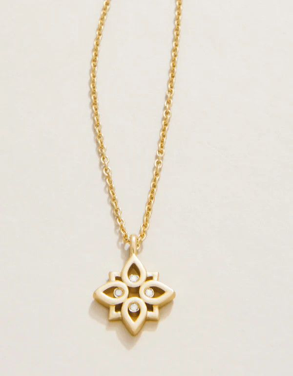 Sea La Vie Necklace 18'' Never Give Up/Lotus Gold