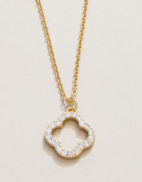 Sea La Vie Necklace 18'' Lucky One/Quatrefoil Gold