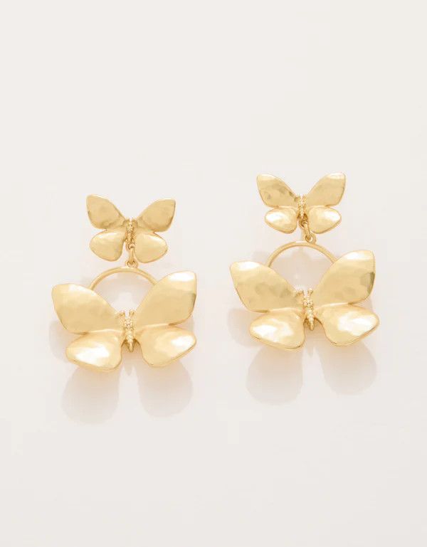 Butterfly Earrings Gold