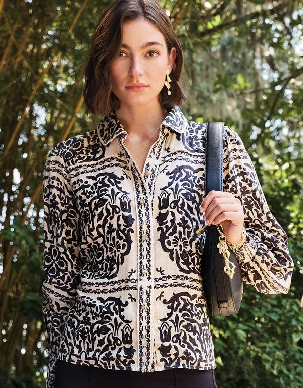 Aliya Blouse Bridge Street Tile Small