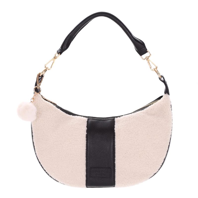 Sutton Sling Faux Fleece &amp; Black Leather