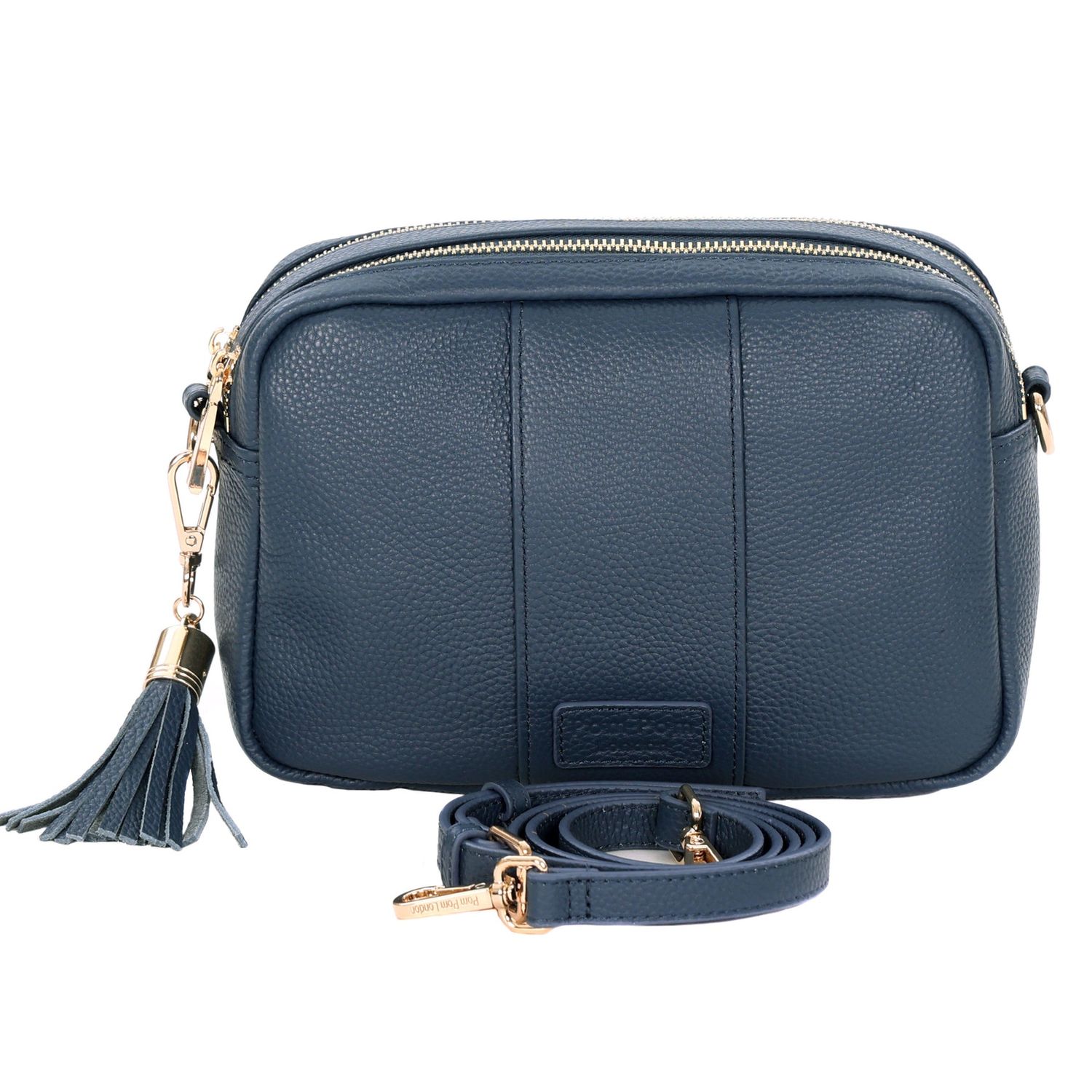 Pom Pom London City Duo Bag Nordic Blue