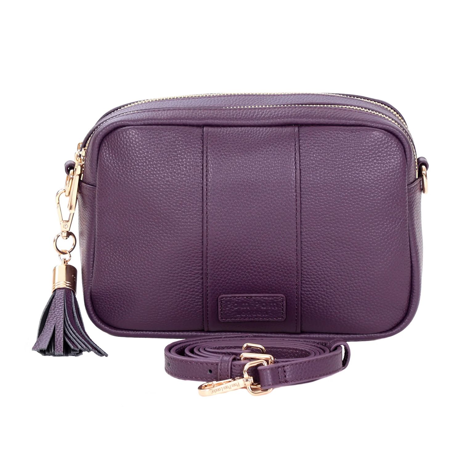 Pom Pom London City Duo Bag Purple Nightshade