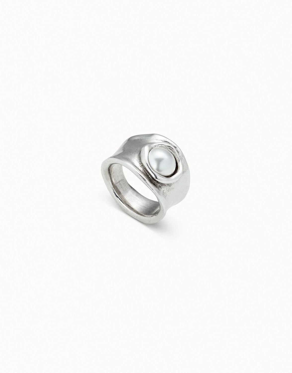 My Talisman Silver Ring with Pearl Size 8