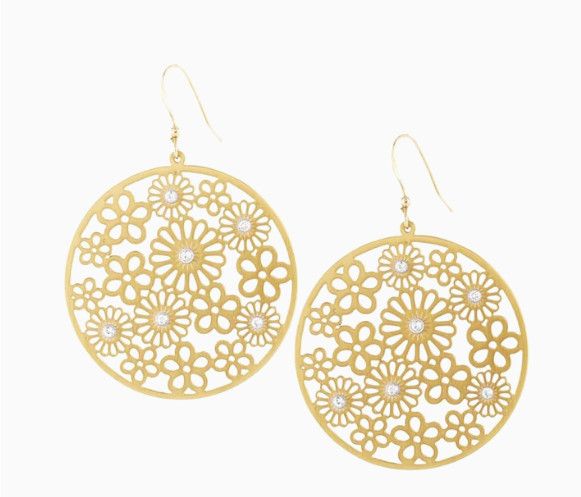 Posey Disc French Wire Earrings