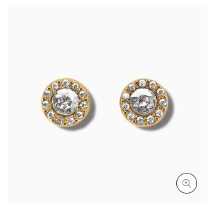Illumina Solitaire Post Earrings Gold
