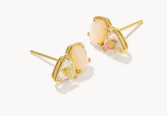 Tatum Stud Earrings Neutral Mix Gold