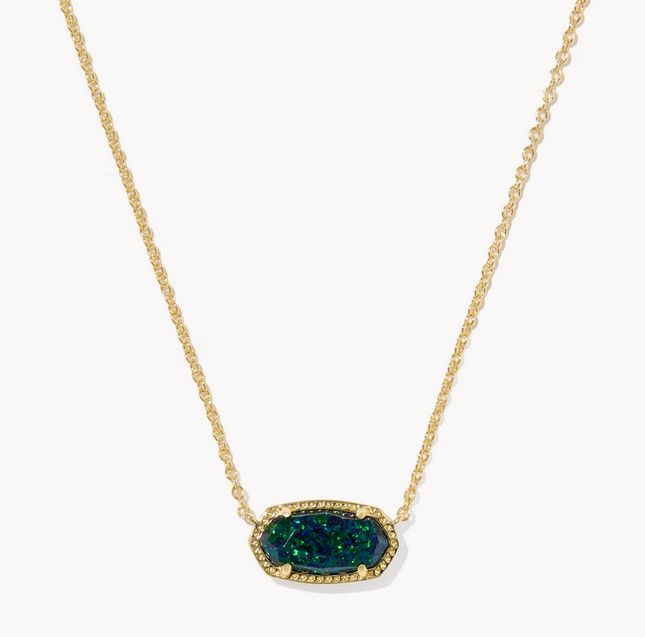Elisa Necklace Night Opal Gold