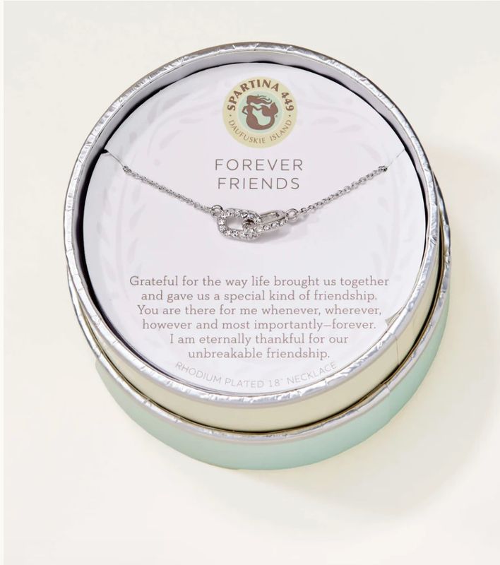 Sea La Vie Necklace 18'' Forever Friends /Links Silver