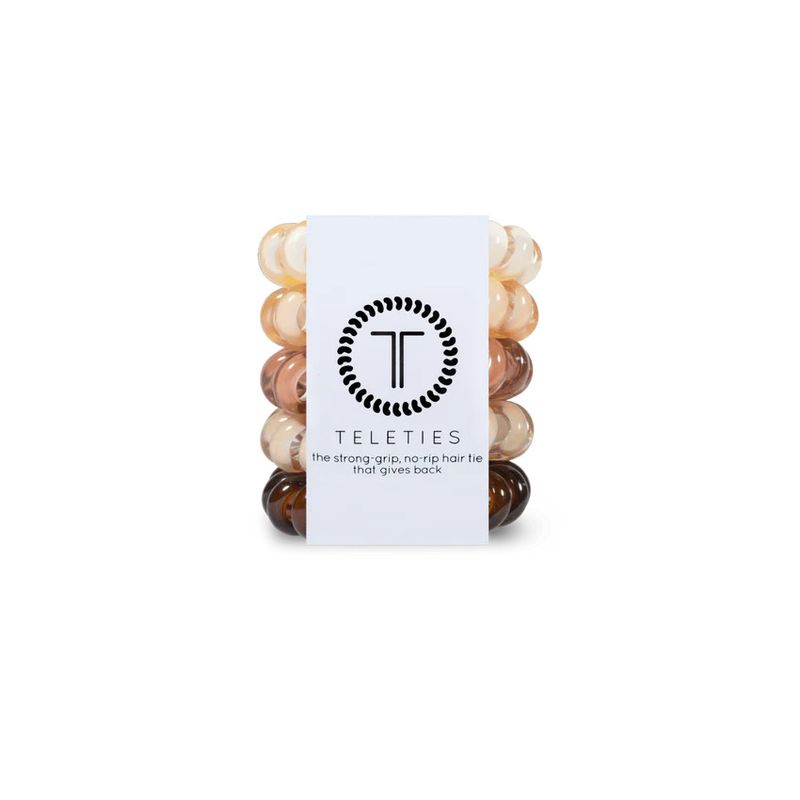 5 Pack Spiral Hair Tie Coils Neutrals For the Love of Nudes Tiny