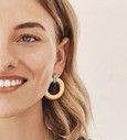 Meridian Geo Post Drop Earrings