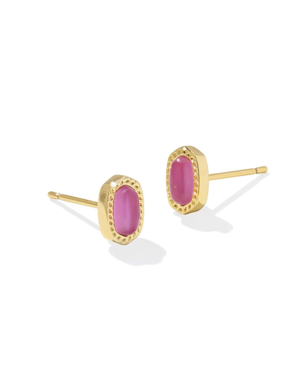 Mini Ellie Stud Earring Gold Azalea Illusion