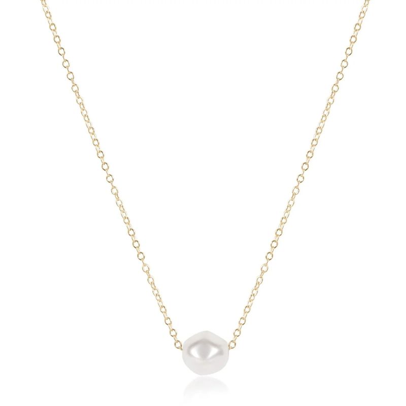 16in Admire Pearl Necklace Gold