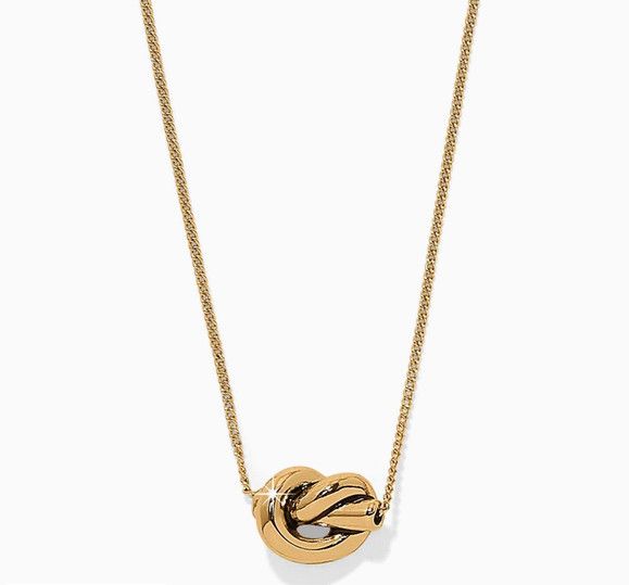 Interlok Single Knot Mini Necklace Gold