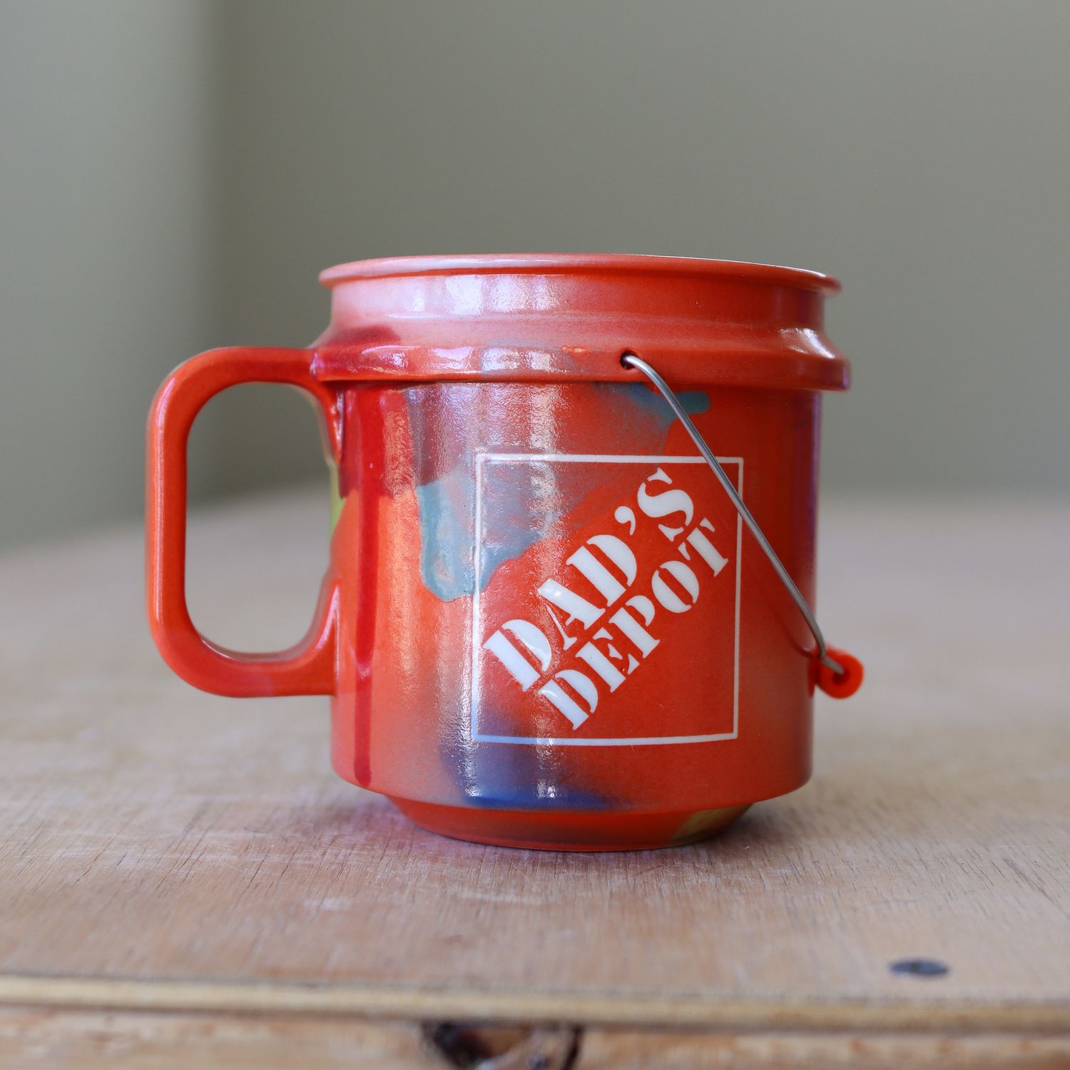Bucket Mug - &quot;Dad&#39;s Depot&quot; Spray Paint Aisle Variant