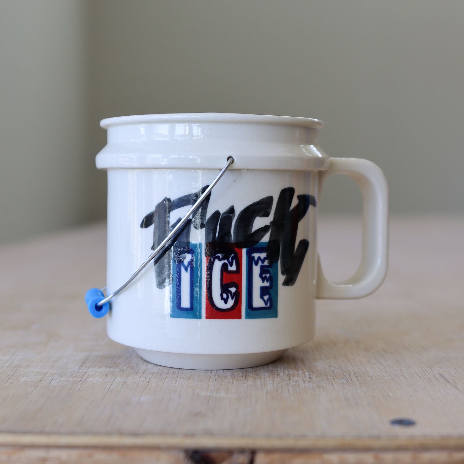 Bucket Mug - &quot;Fuck Ice&quot;