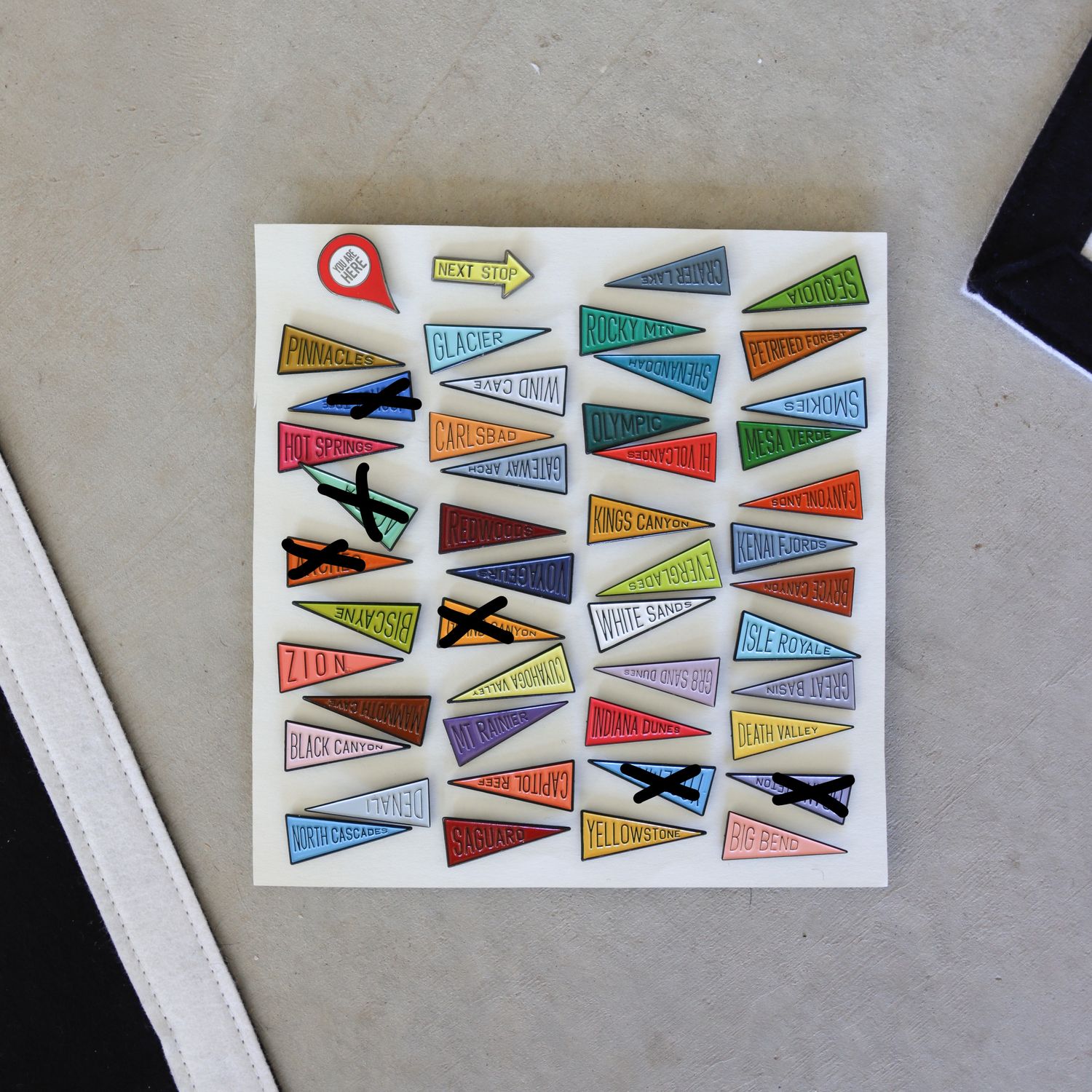 National Parks Pin Set - 41 Pins