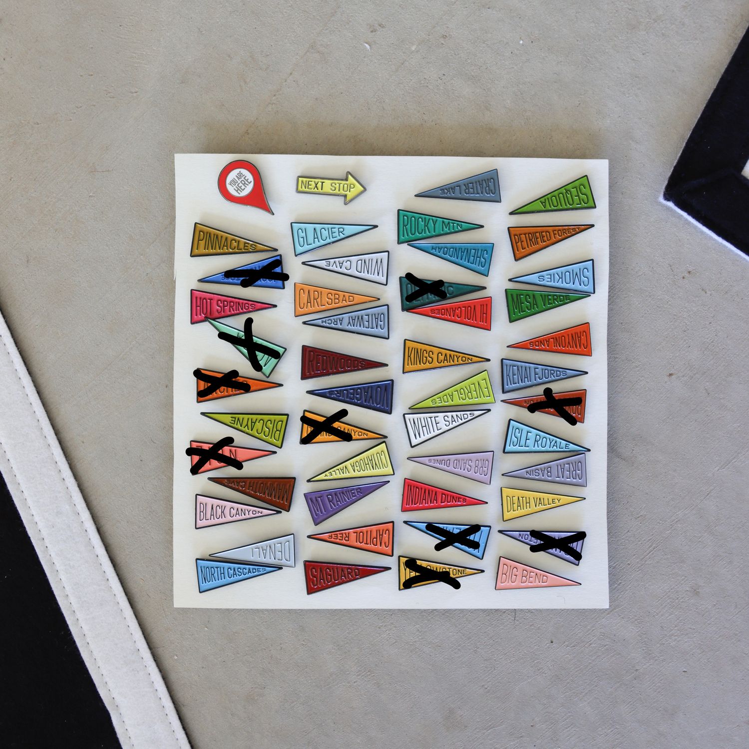 National Parks Pin Set - 37 Pins