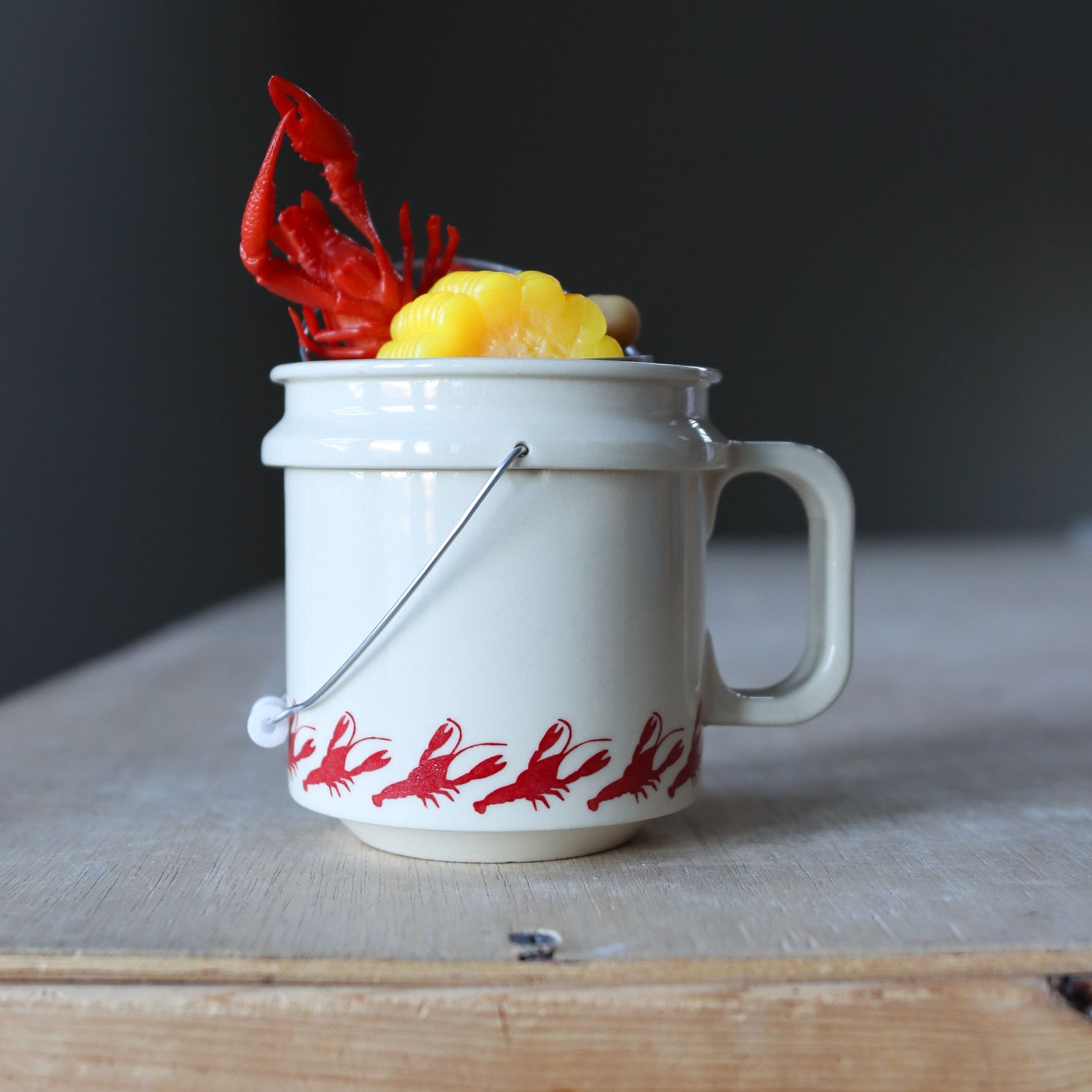 Bucket Mug - Crawfish Boil - White