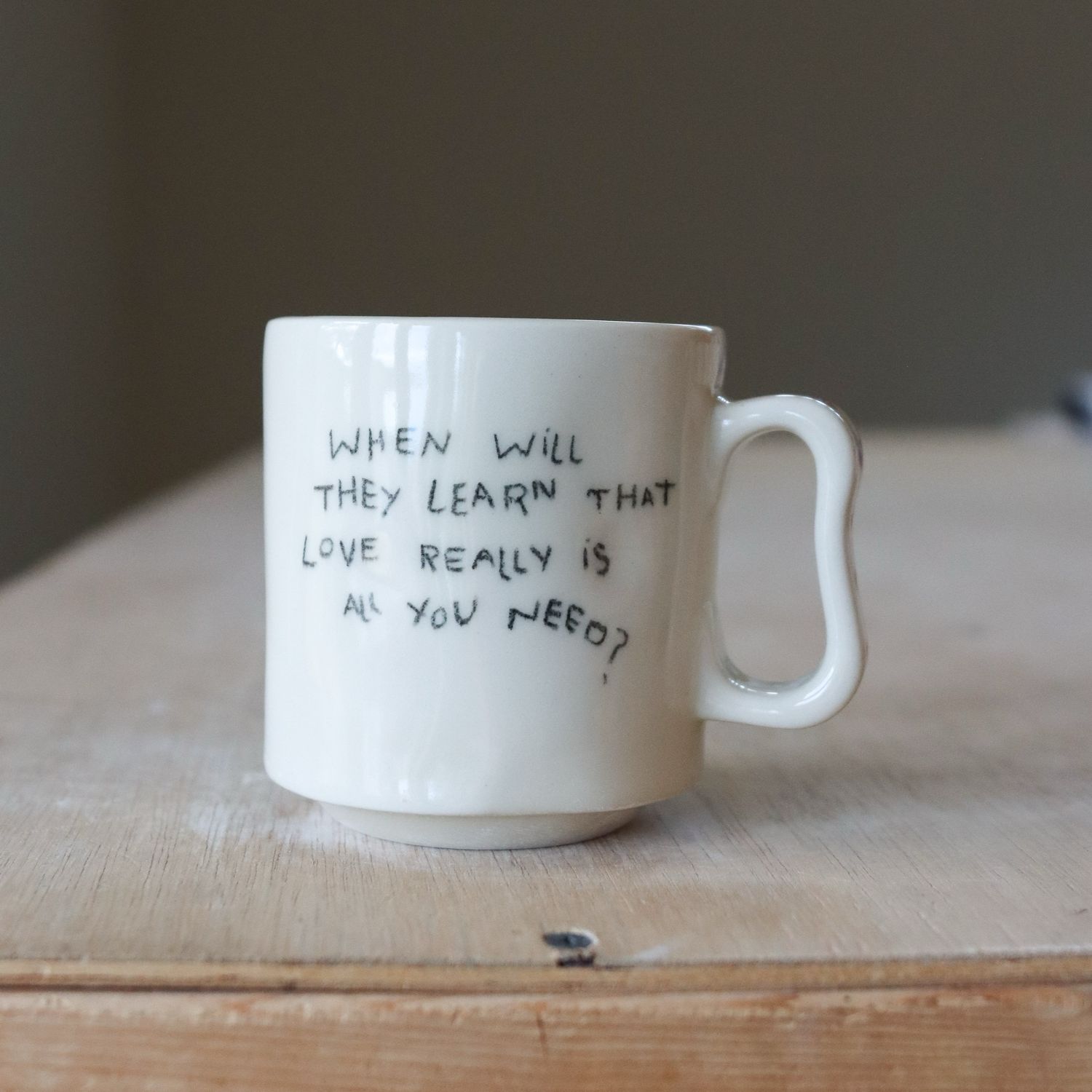 Wonky Boi Mug - “Love Is All You Need”