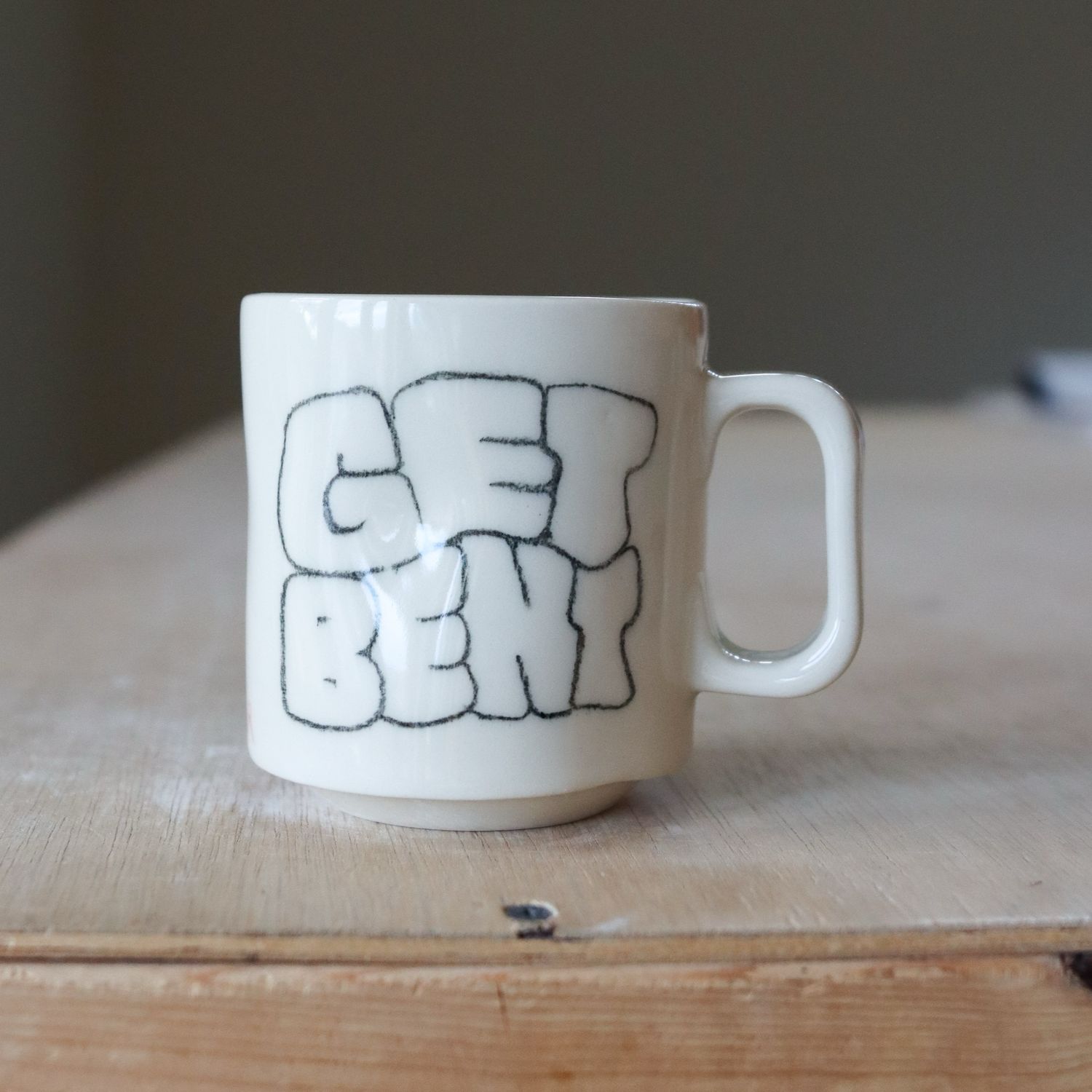 Wonky Boi Mug - “Get Bent”