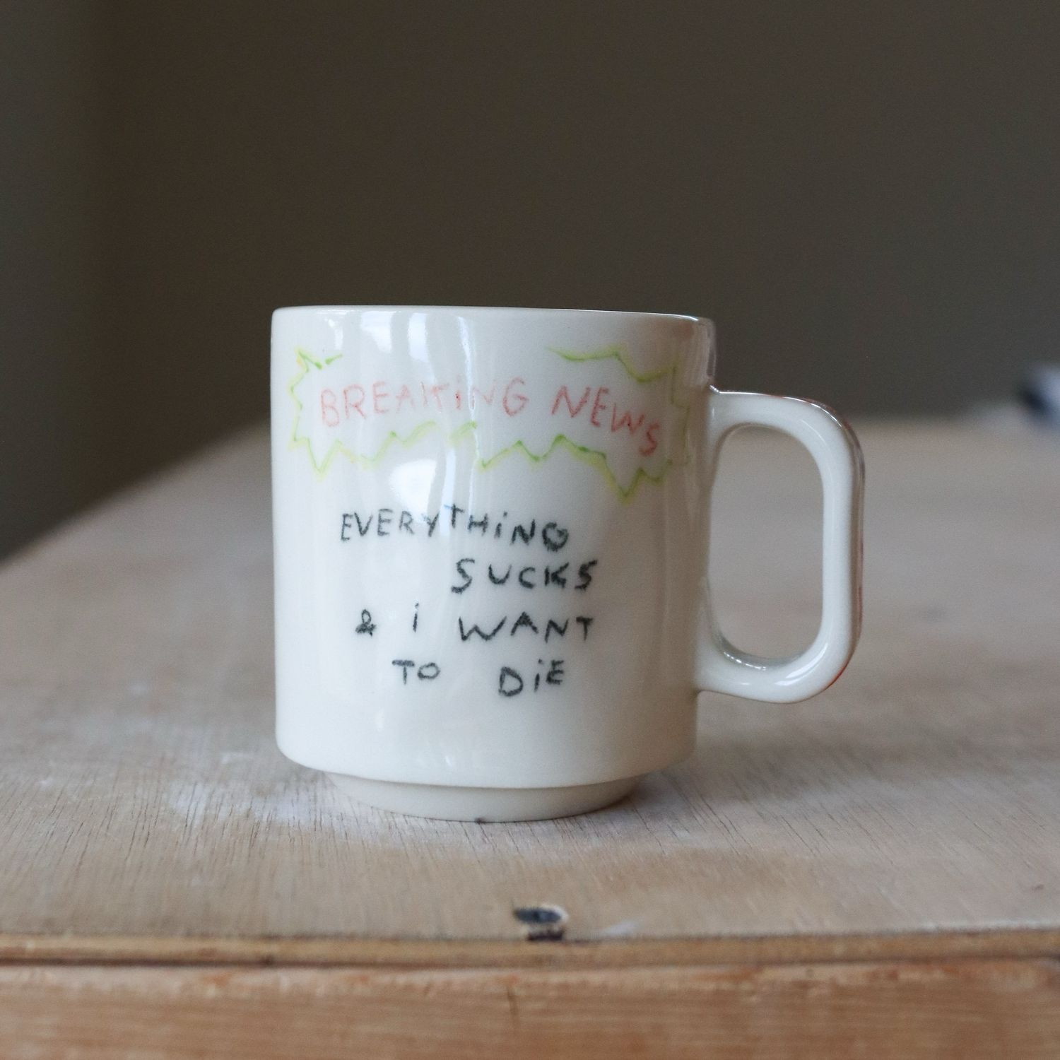 Wonky Boi Mug - “Everything Sucks”