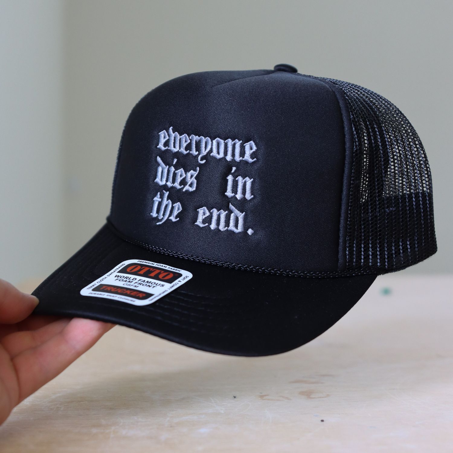 Everyone Dies Trucker Hat - Black