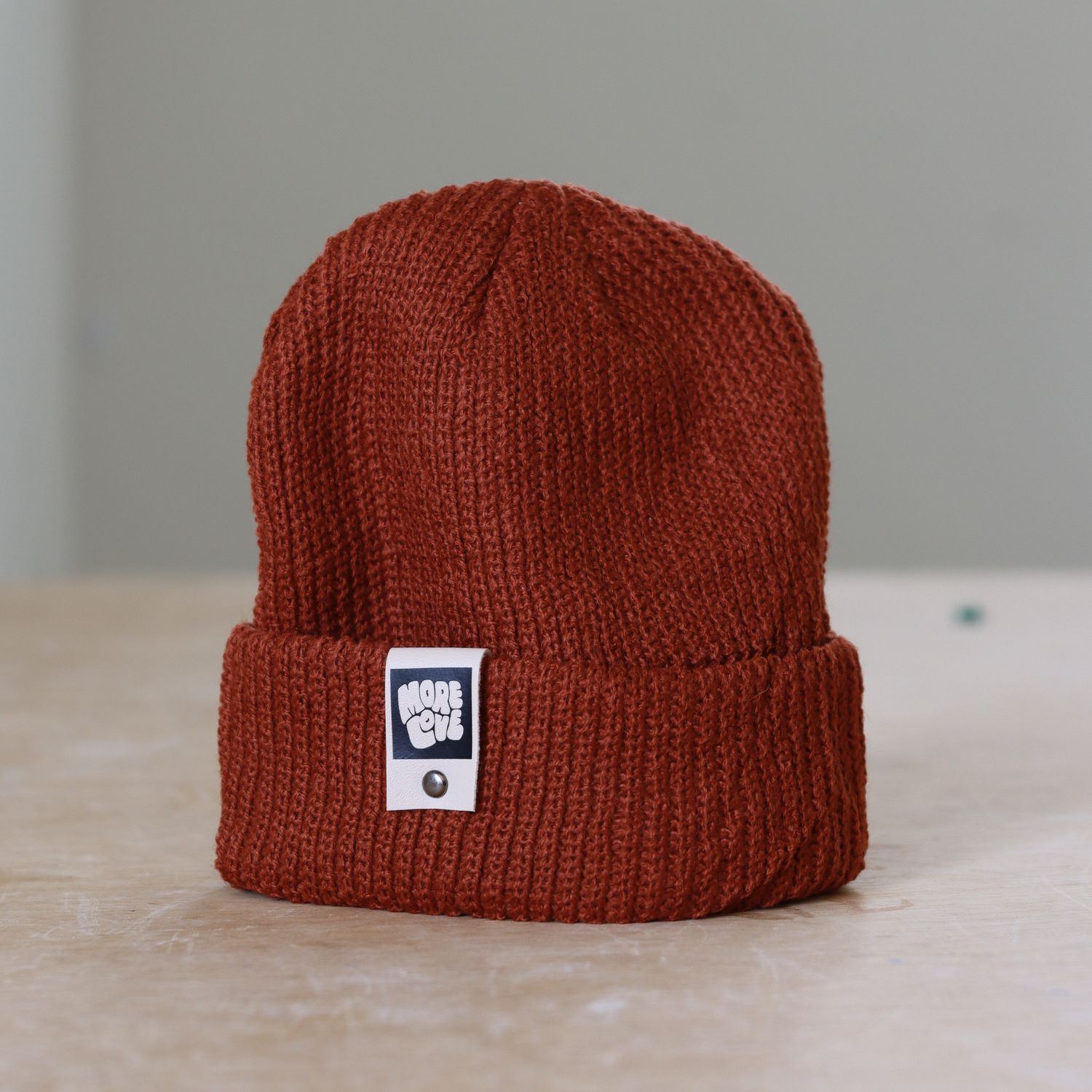 More Love Beanie - Burnt Orange