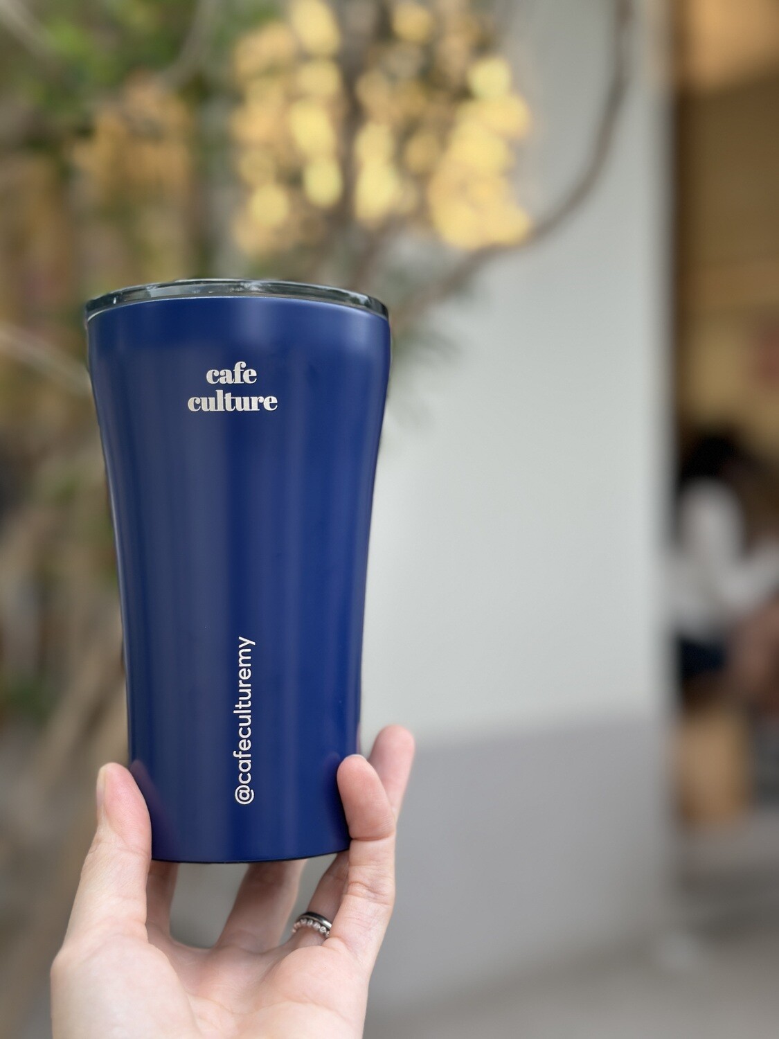 Cafe Culture Sttoke Ceramic Mug with engraving in magnetic blue
