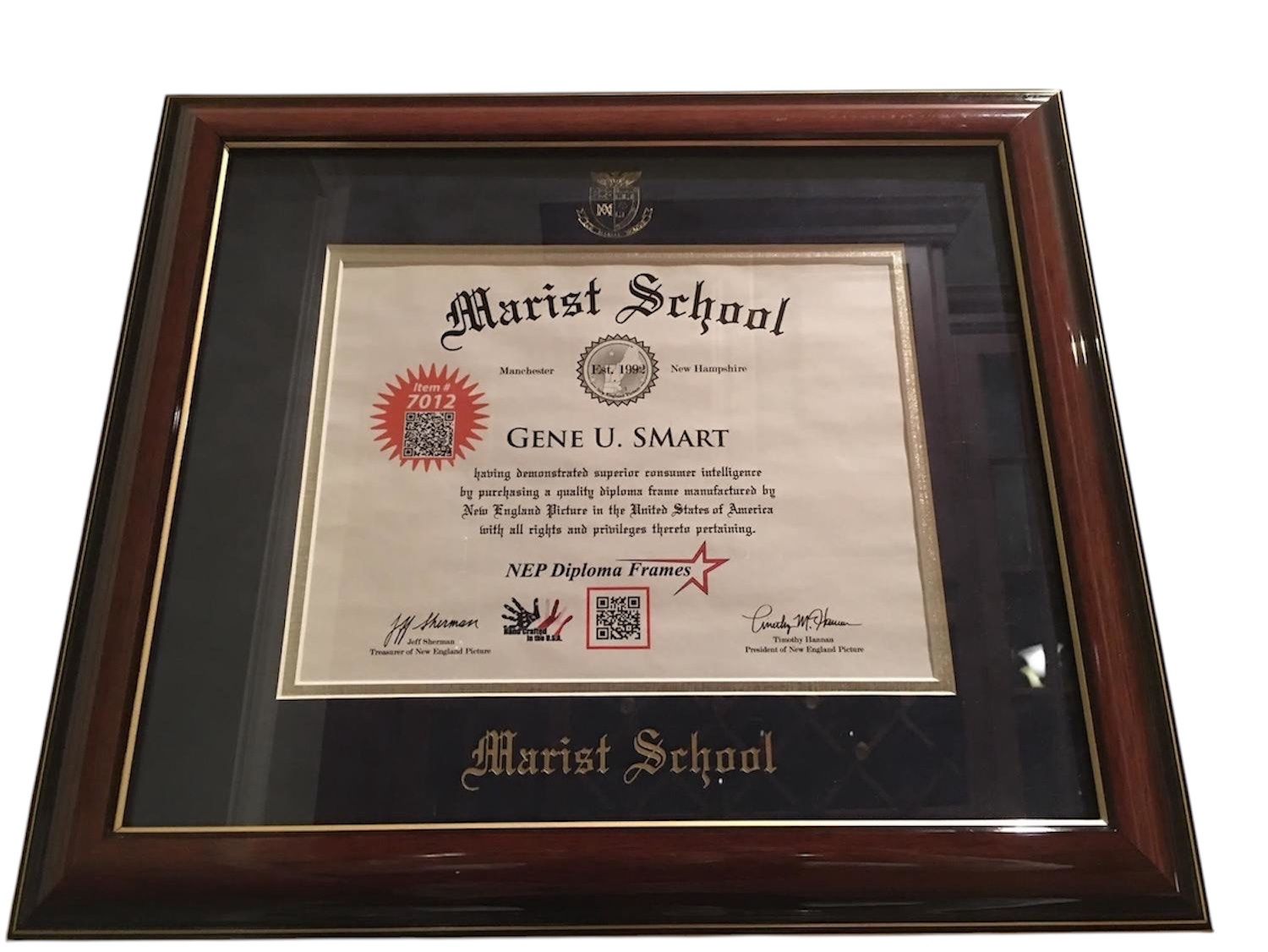 Diploma Frame