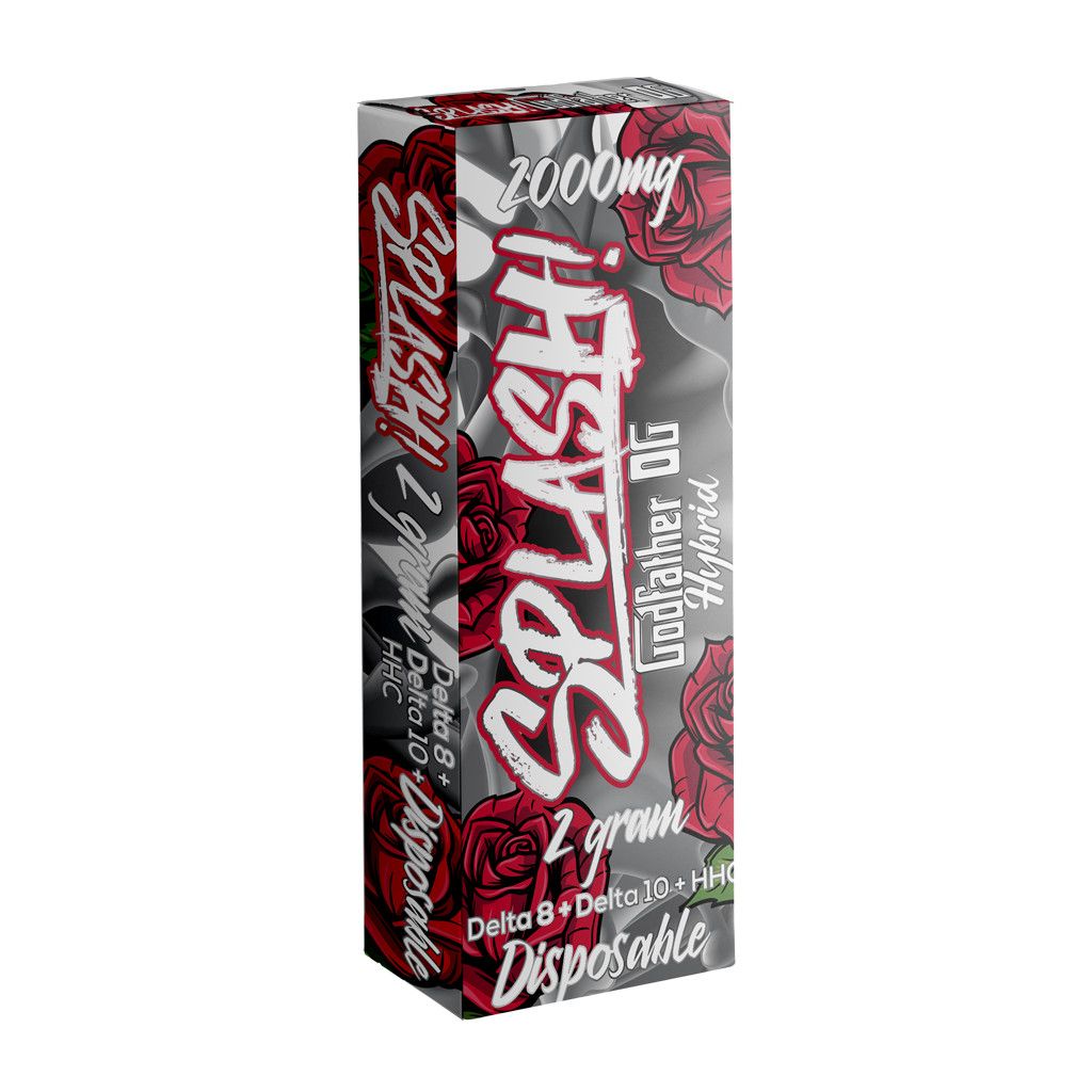 Splash Blend Disposable 2g D8 D10 HHC, Color: Godfather OG