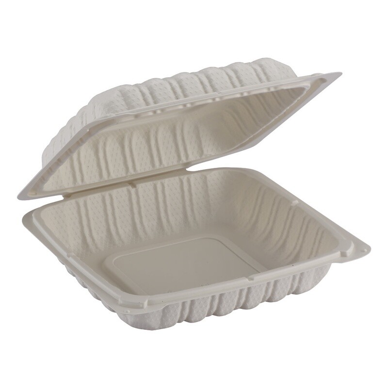 TY-81 / WH81 -Clamshell MFPP Container, Corner Lock, 8" x 8", 150pc (150/1)