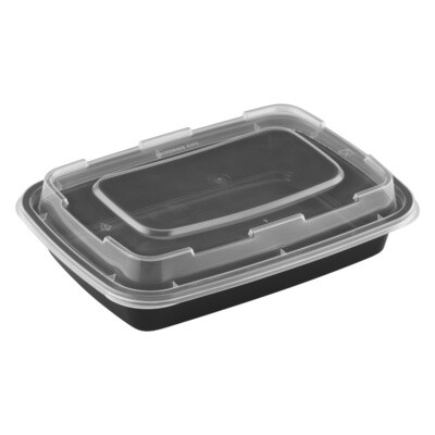 TY-16 - 16oz Rectangular Microwavable Container with Lid, 150 sets (50/6)