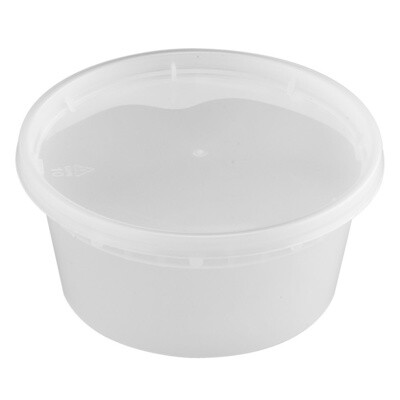 TY-S12 / DLH12 - 12oz PP Deli Container, 240 sets (24/20)
