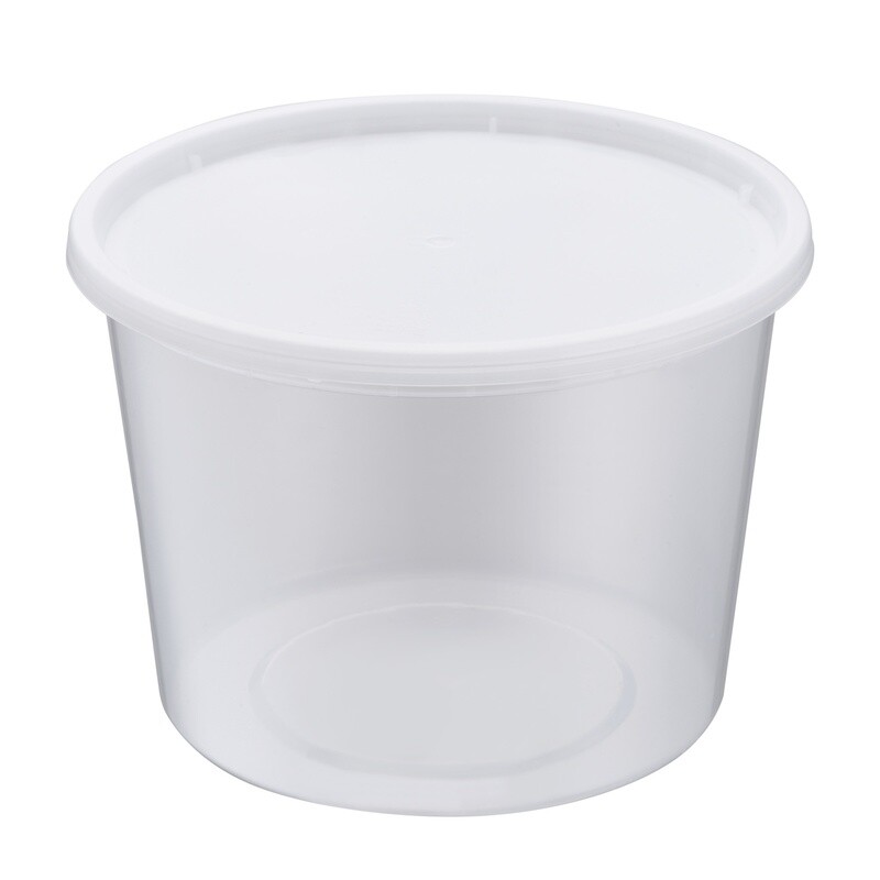 DLH64 - 64oz PP Deli Container, 120 sets (12/20)