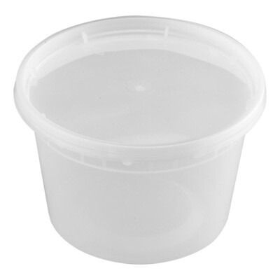 TY-S16 / DLH16 - 16oz PP Deli Container, 240 sets (24/20)