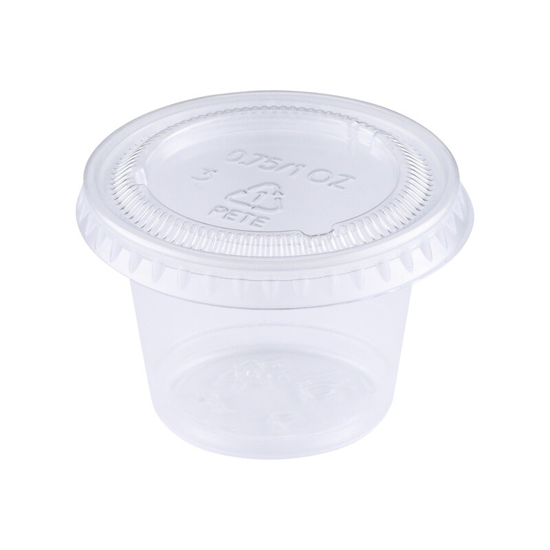 TY-P100 / PC100 - 1oz Portion Cups, PP, 2500pc (100/25)