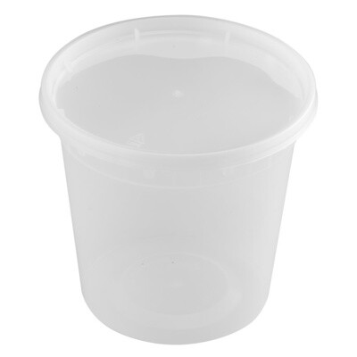 TY-S32 / DLH32 - 32oz PP Deli Container, 240 sets (24/20)