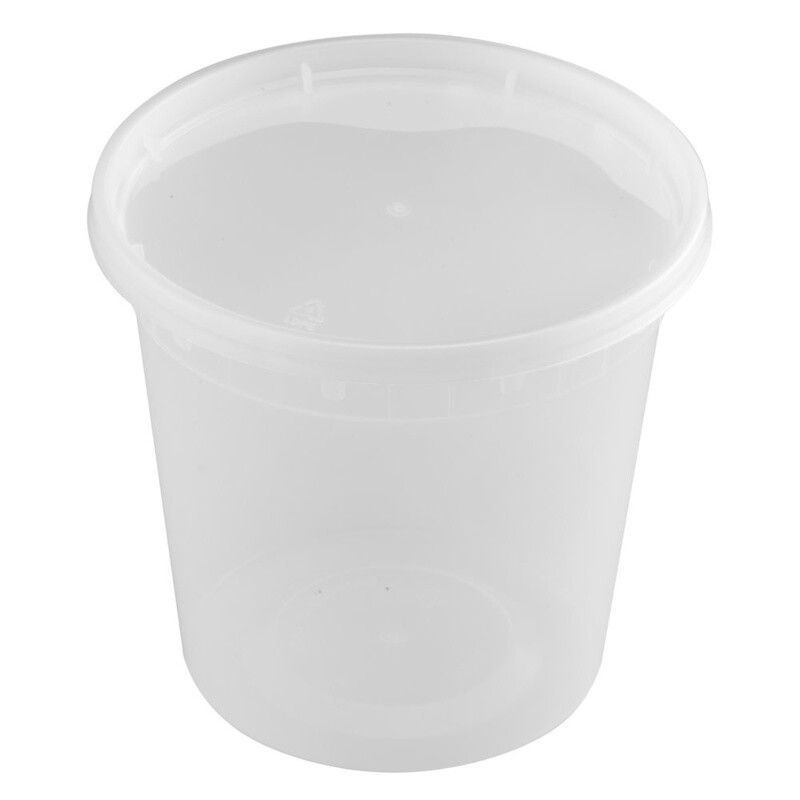 TY-S32 / DLH32 - 32oz PP Deli Container, 240 sets (24/20)