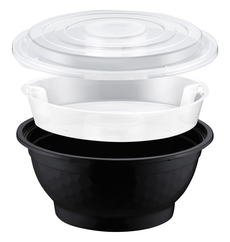 NB-502 / NCB502- 50oz Microwaveable Noodle Bowl with Insert and Lid, 90 Sets (30/9)